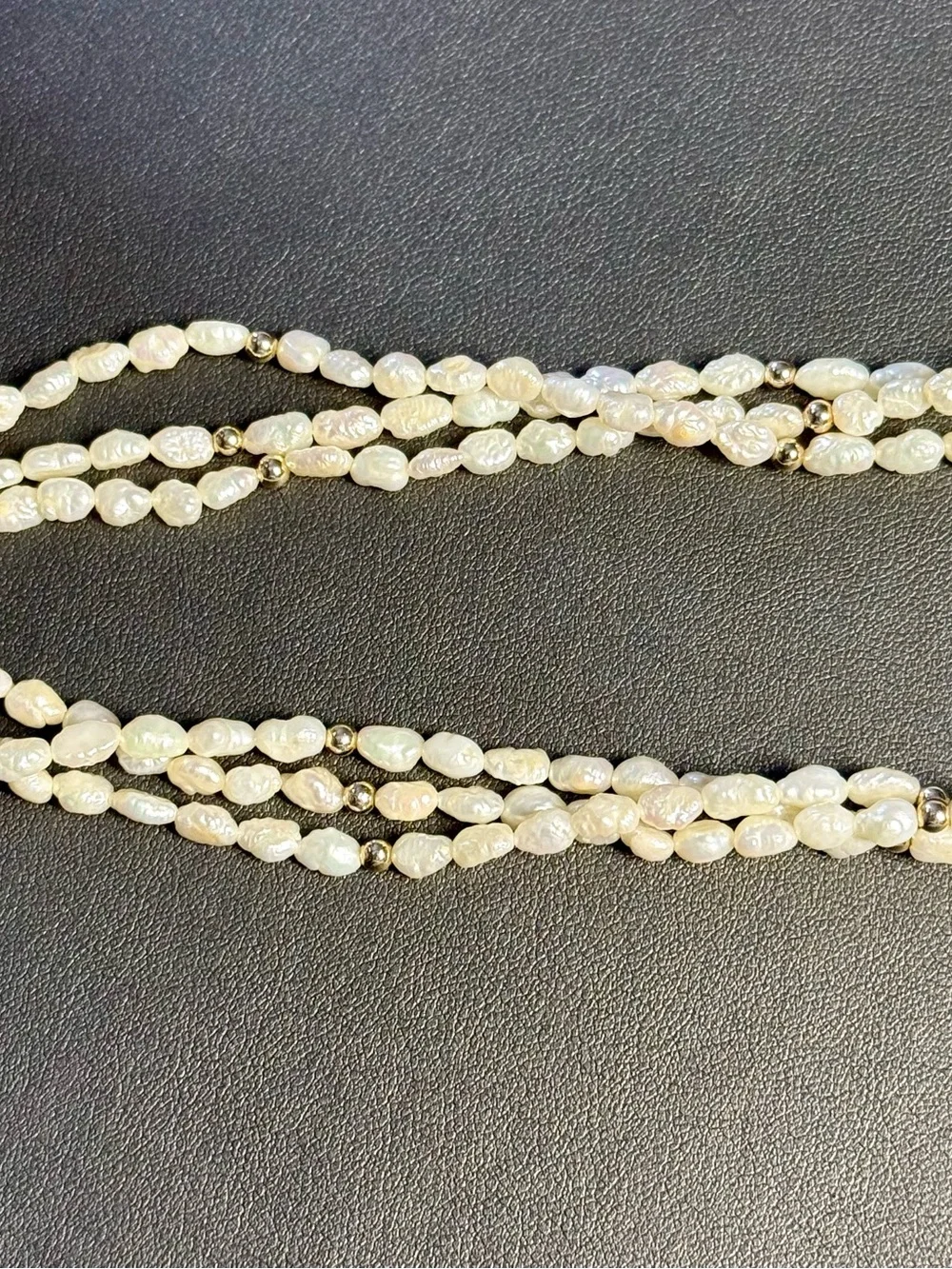 vtg Rice Pearl Necklace - Picture 5 of 6